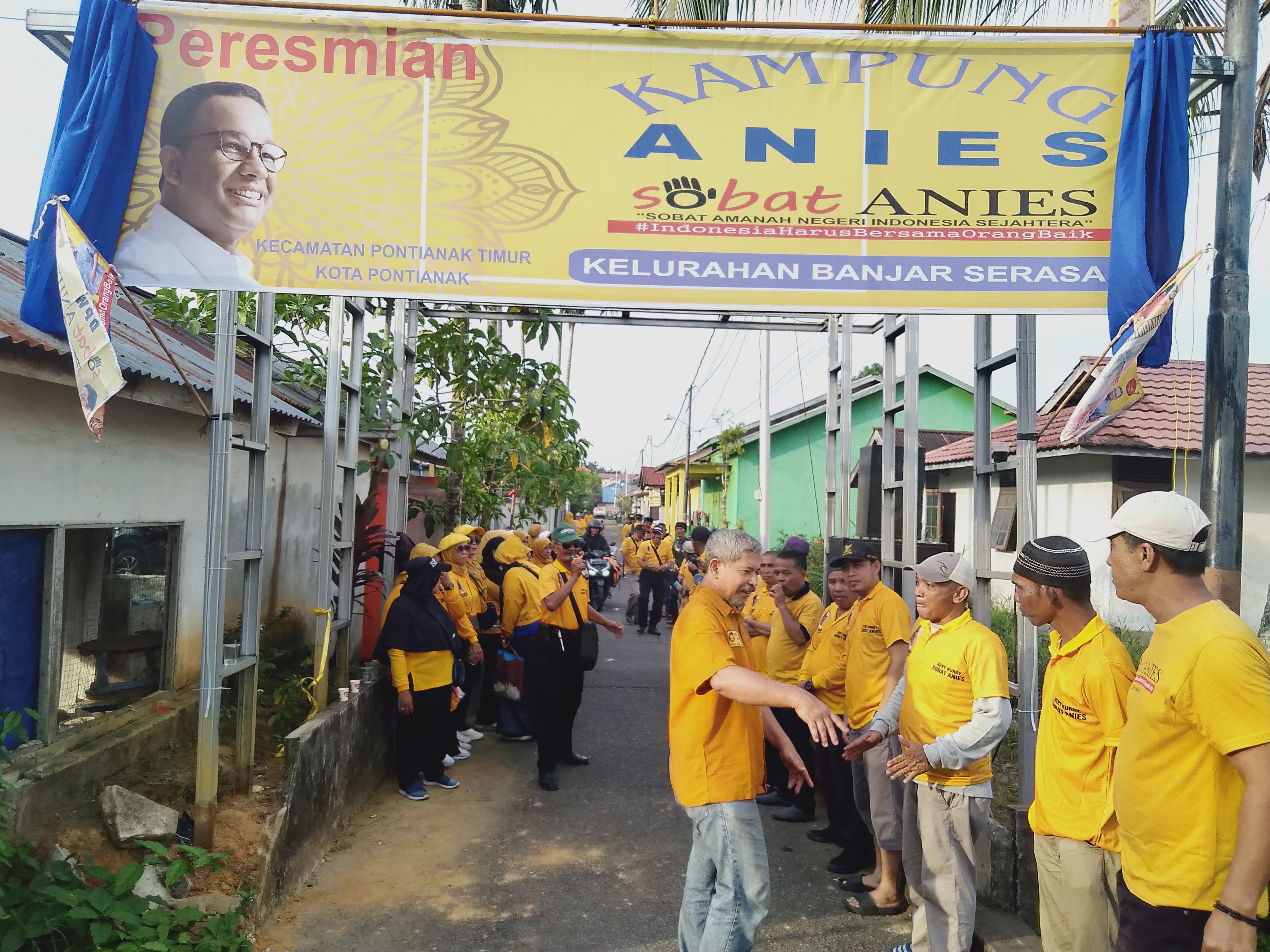 Banjar Serasan Pontianak Diresmikan Jadi Kampung Sobat Anies