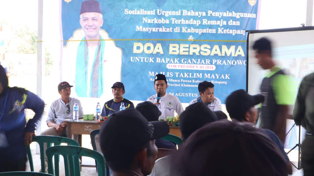 Santri Dukung Ganjar Gelar Workshop Bahaya Narkoba dan Bantu Pembangunan Majelis Taklim di Ketapang
