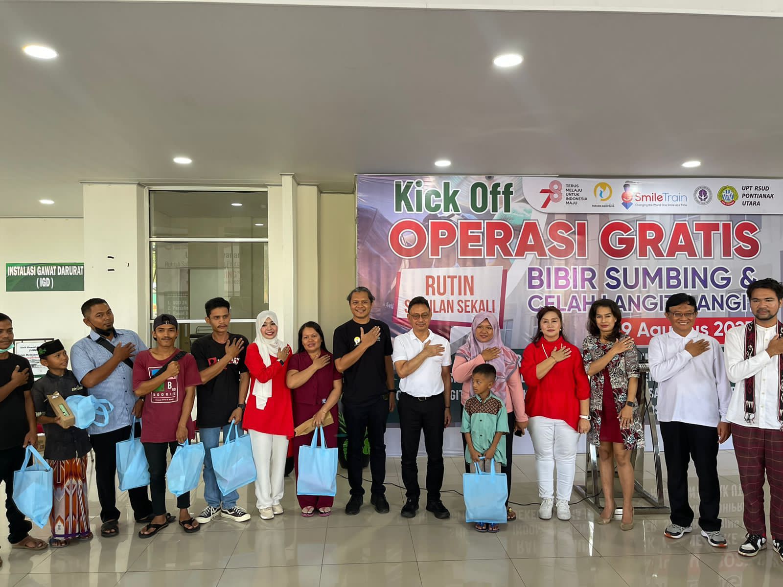 15 Anak Dapat Layanan Operasi Bibir Sumbing dan Celah Langit Gratis