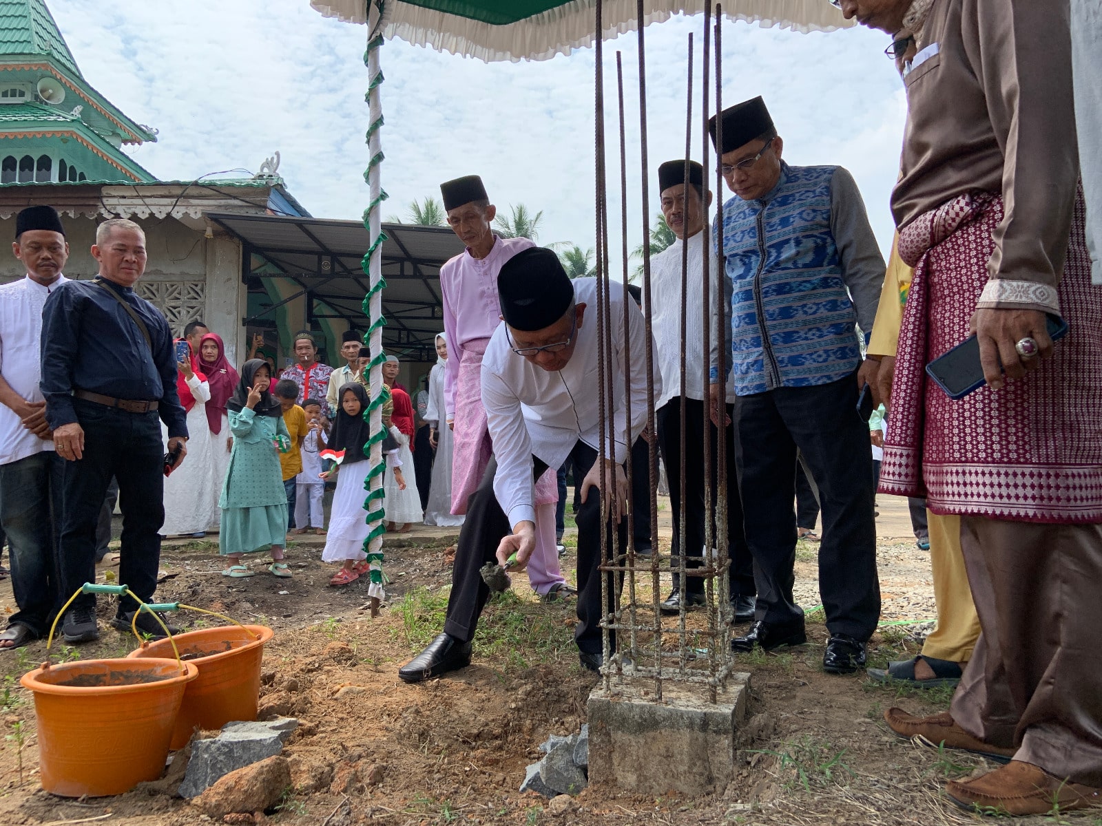 Alhamdulillah, Pembangunan Masjid Nurul Mu'minin Parit Keladi Dimulai