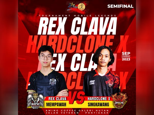 Hardclone X Pastikan Tiket Final Usai Bungkam Rex Clava di Piala Gubernur Kalbar 2023