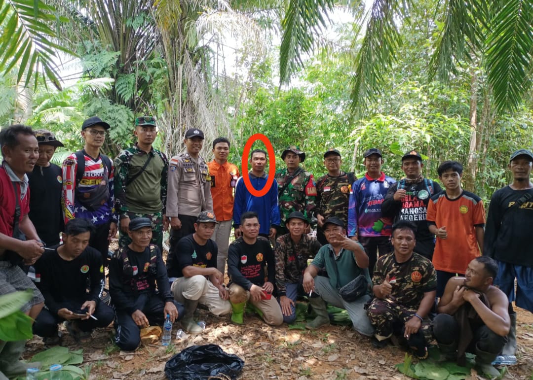 Tim Gabungan bersama Masyarakat Kecamatan Bunut Hulu Bantu Temukan Warga yang Hilang Tersesat di Hutan
