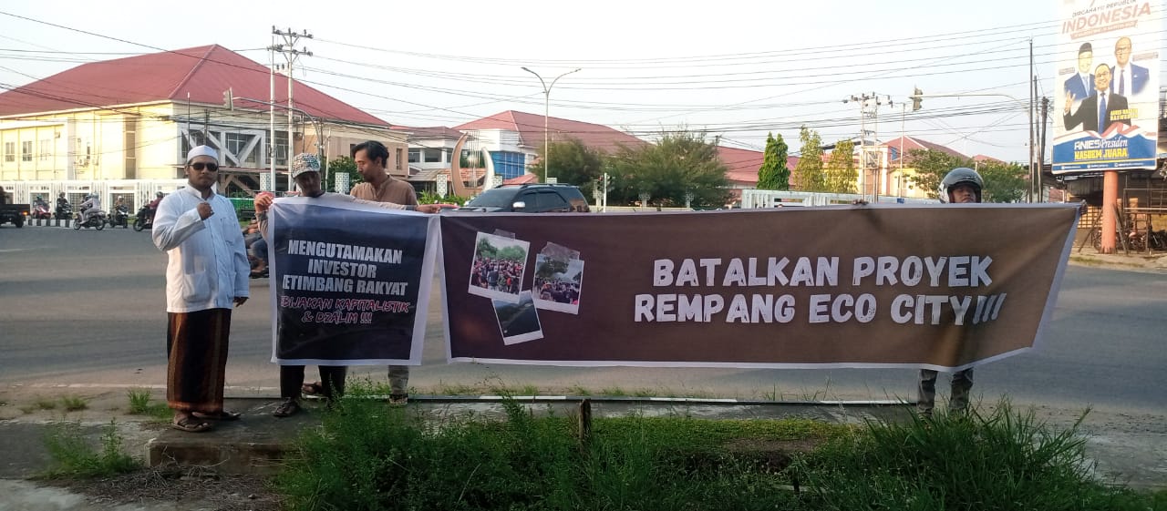 Dukung Masyarakat Rempang, Forum Persatuan Ulama, Tokoh dan Advokat Ketapang Gelar Aksi Damai 