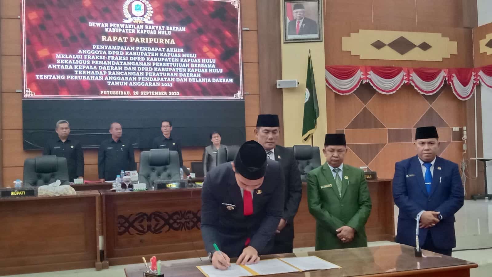 APBD Perubahan Kapuas Hulu Tahun Anggaran 2023 Disahkan 