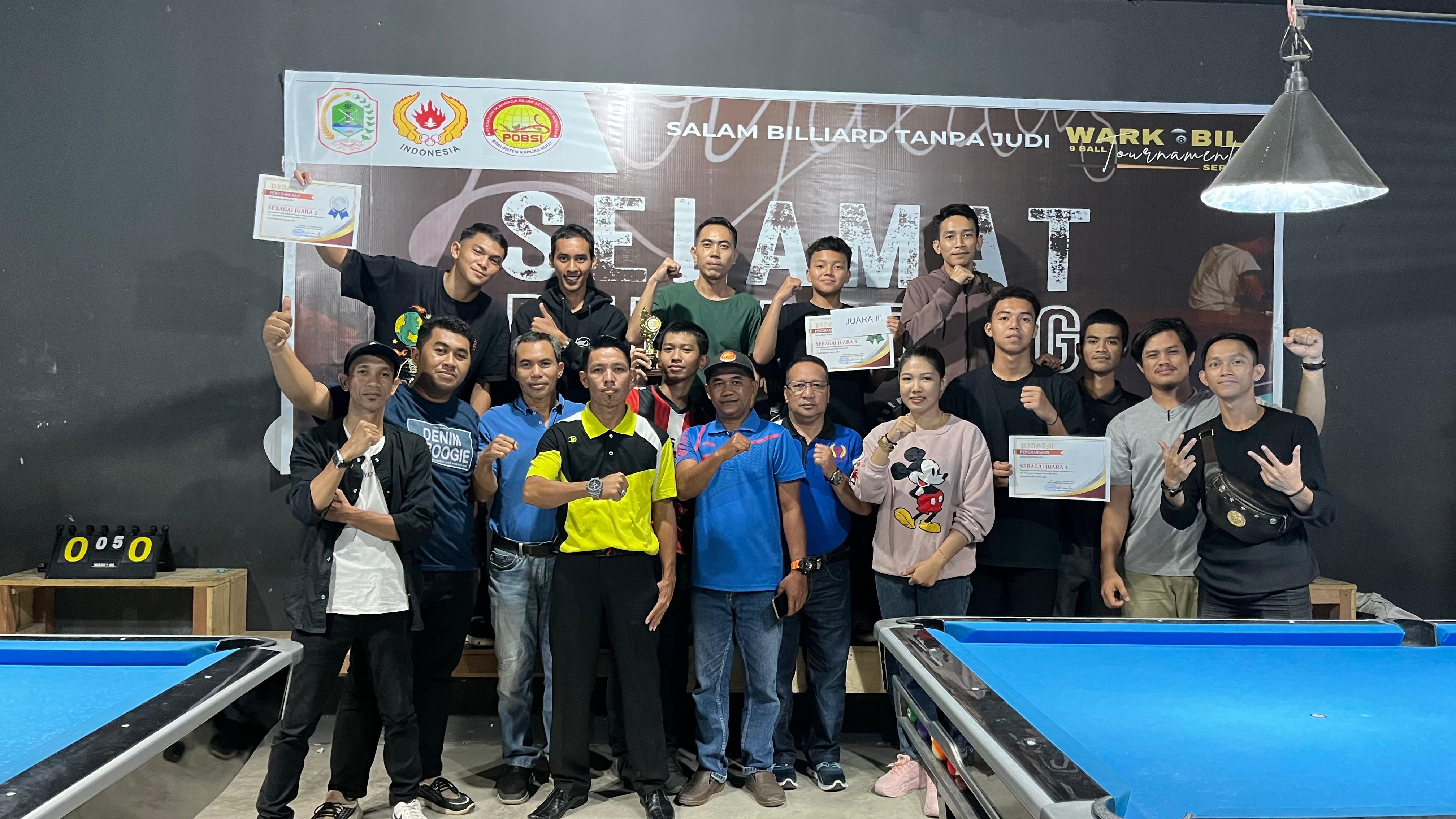 Hasil Kejuaraan Biliar Antar Pelajar dan Mahasiswa se-Kapuas Hulu, M Agil Fadillah Taklukan Dion Nugroho