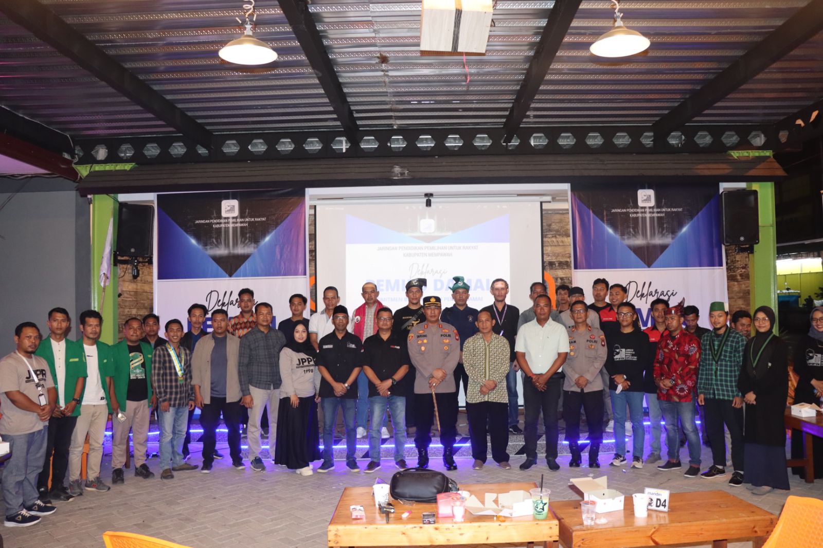 JPPR bersama Organisasi Kepemudaan Mempawah Sampaikan Pernyataan Sikap dan Ikrar Deklarasi Pemilu Damai