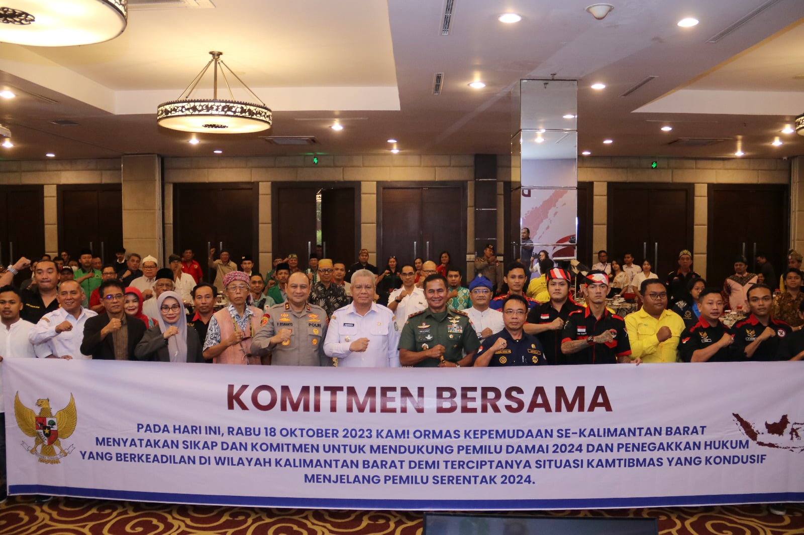 Deklarasi Damai Organisasi Pemuda Sambut Pemilu 2024
