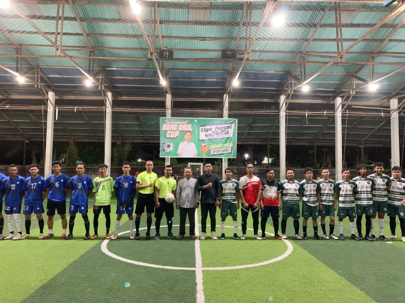 Resmi Dibuka, Turnamen Bang Daul Cup Liga Futsal Antar Dusun Diikuti 32 Tim