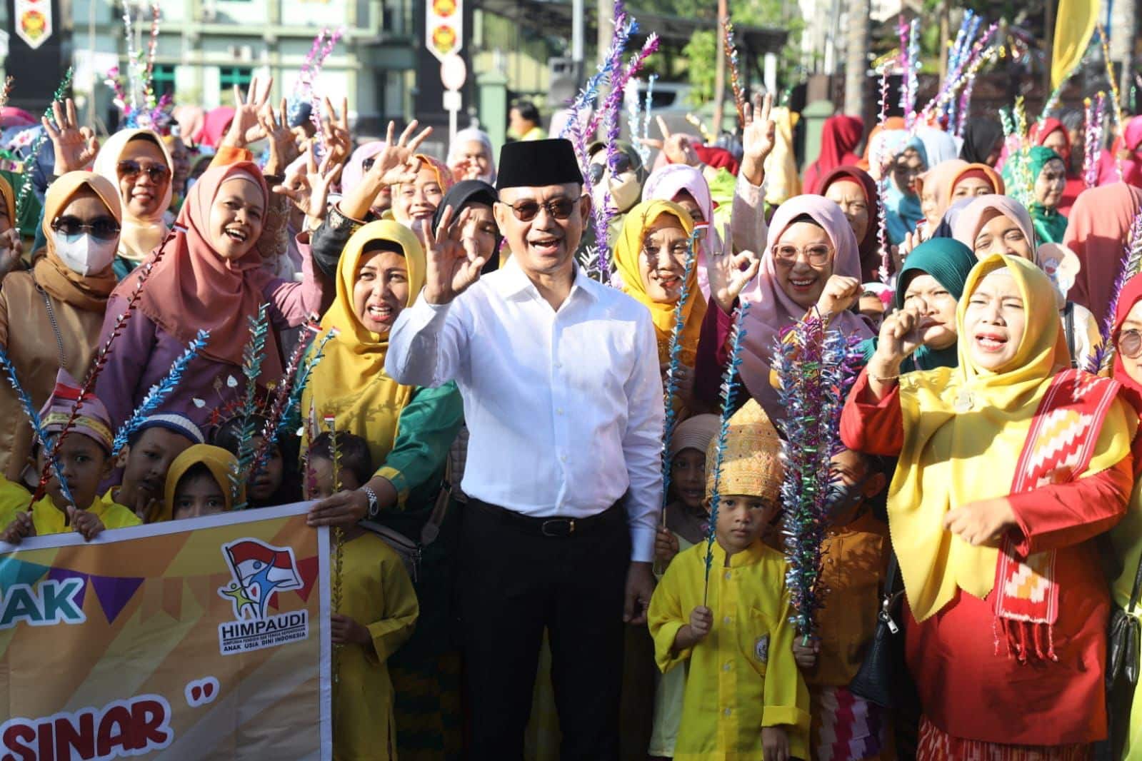 Anak PAUD Ikut Karnaval Budaya Semarakan Hari Jadi Kota Pontianak