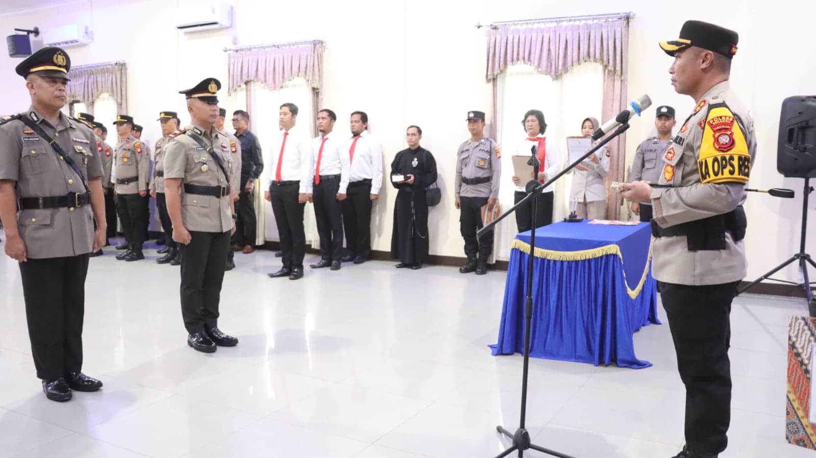 Polres Sekadau Gelar Upacara Sertijab Kasat Resnarkoba