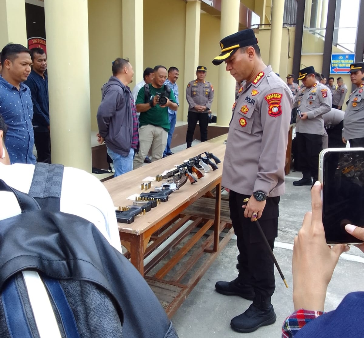 Jelang Pemilu 2024, Kapolresta Pontianak Cek Kesiapan Perlengkapan Pengamanan