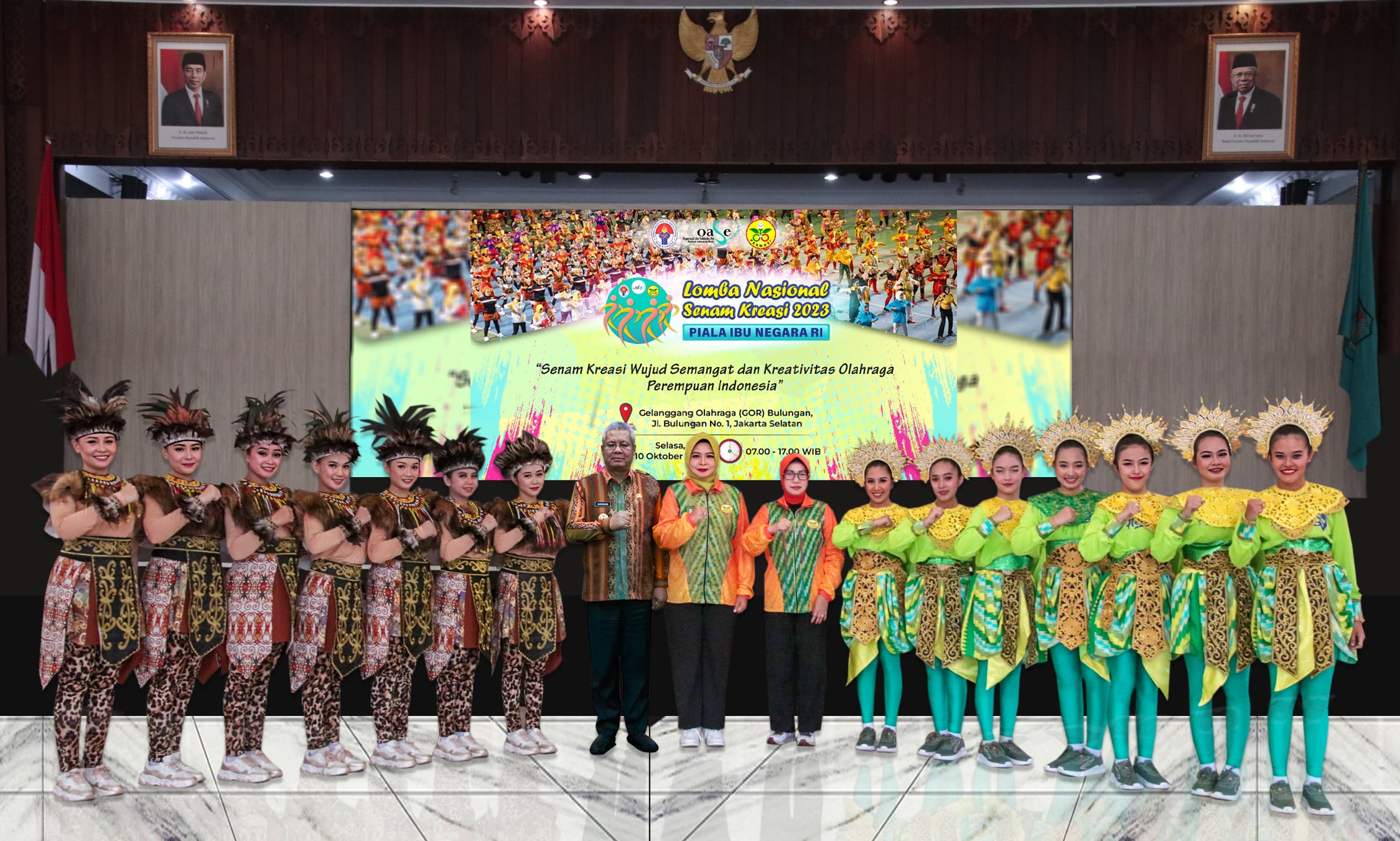 Dayak dan Melayu Kalbar Bersatu, Siap Rebut Piala Ibu Negara di Lomba Senam Kreasi 2023