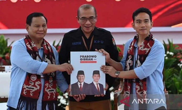Jadi Pasangan Ketiga, Prabowo-Gibran Mendaftar Pilpres 2024 di KPU