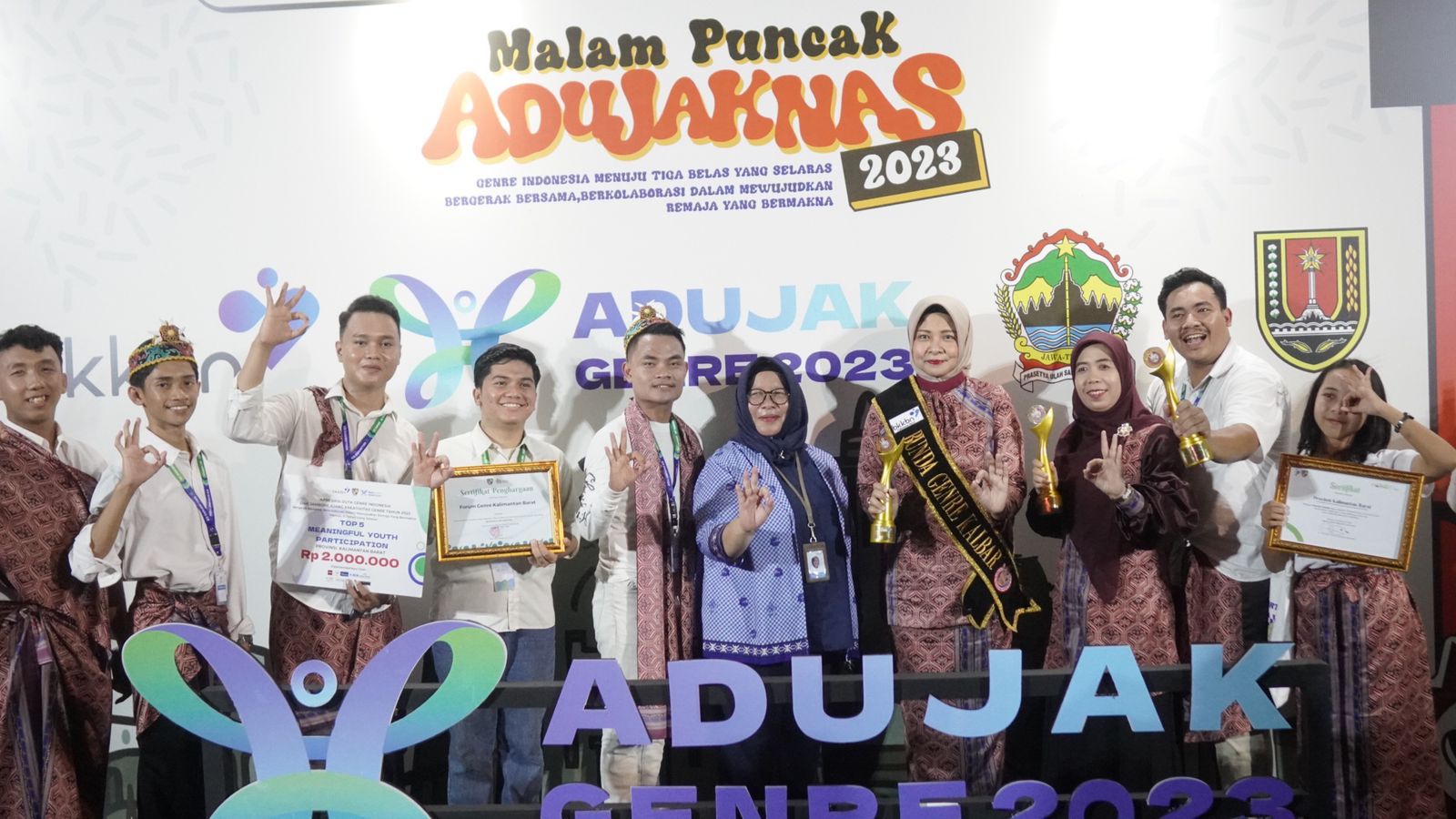 GenRe Kalbar Banjir Penghargaan pada Ajang ADUJaK NAS 2023