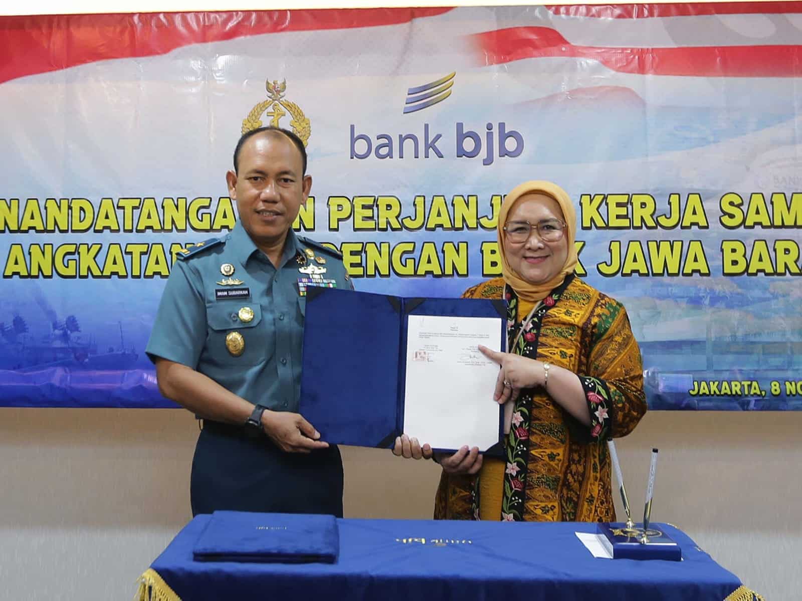 Perkuat Sinergitas, bank bjb Tandatangani PKS bersama TNI AL