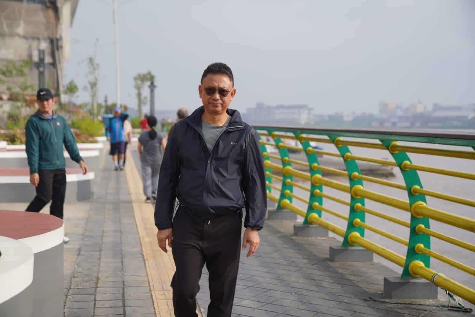 Sambil Jogging, Wako Edi Kamtono Monitor Progres Pembangunan Waterfront dan MPP