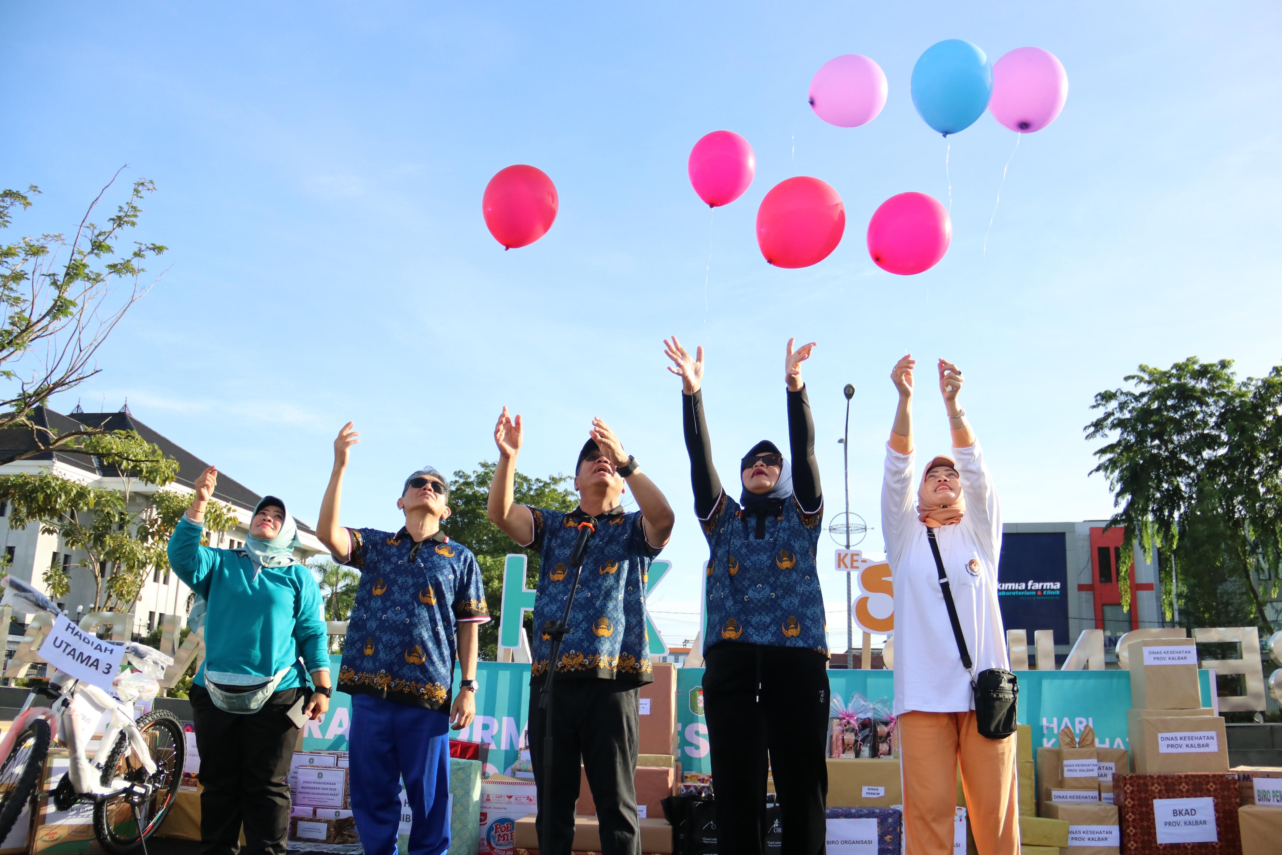 Olahraga Pagi dan GPM Meriahkan Peringati HUT Korpri ke 52 dan HKN ke 59 di Kalbar