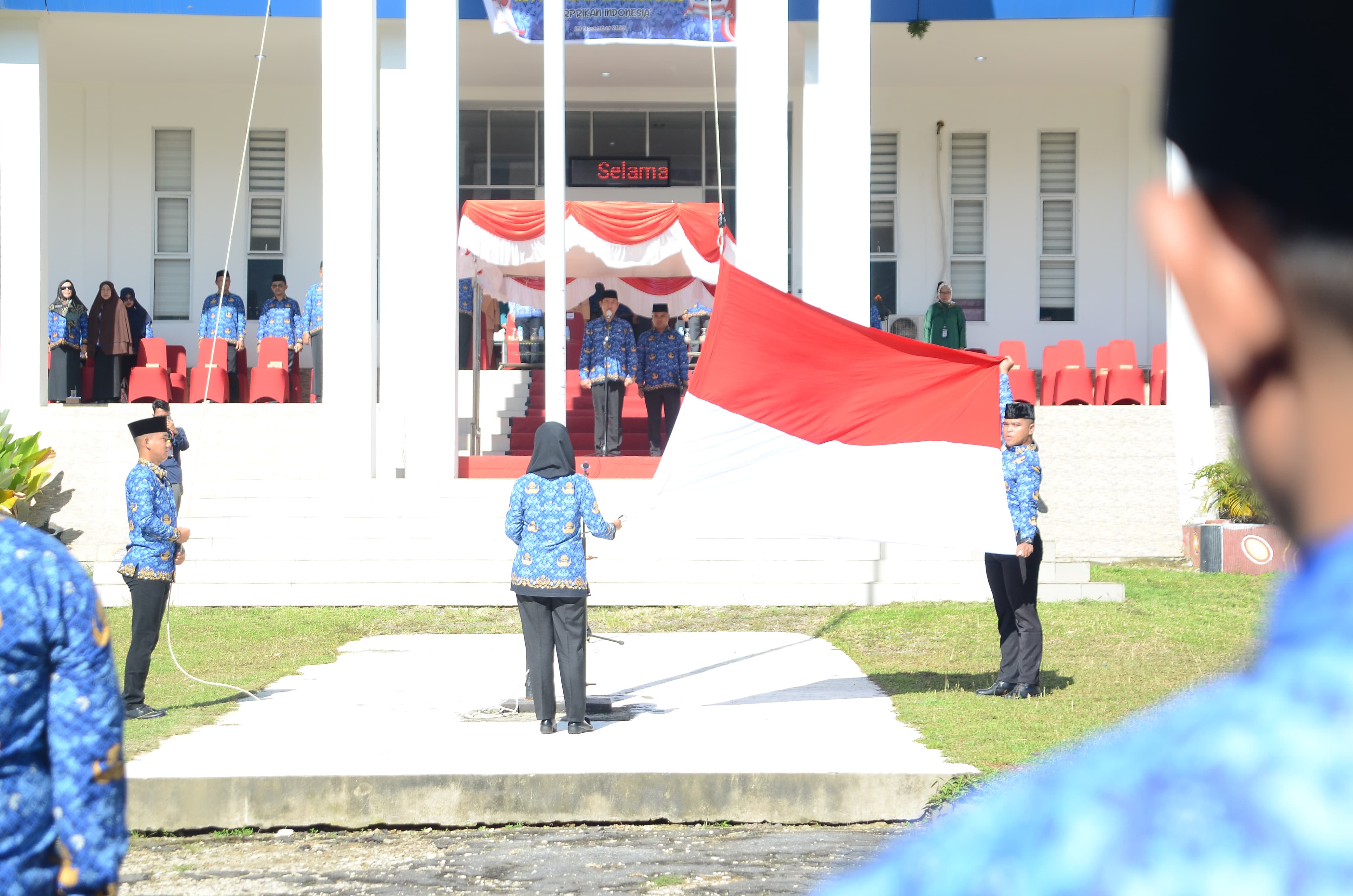 Pemkab Kayong Utara Gelar Upacara Peringatan HUT Korpri ke-52 Tahun 2023