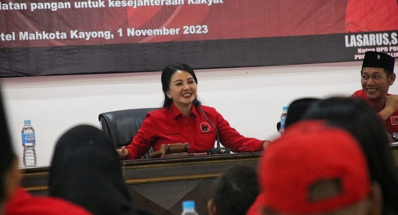 Tutup Rakercab PDIP Kayong Utara, Karolin: Kita Siap Tempur dan Menangi Pemilu 2024