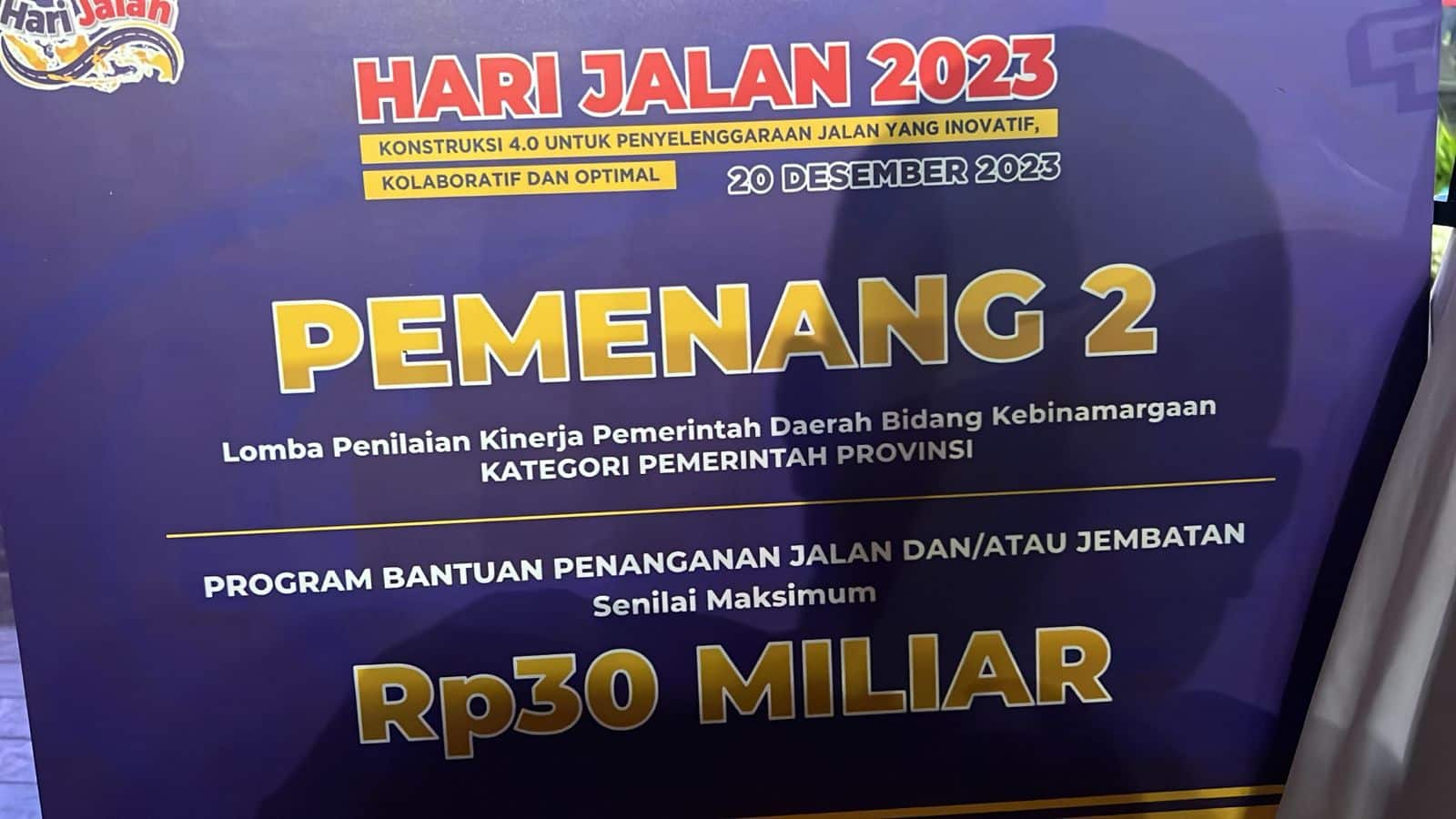 Pemprov Kalbar Raih Juara 2 Nasional Bidang Kebinamargaan