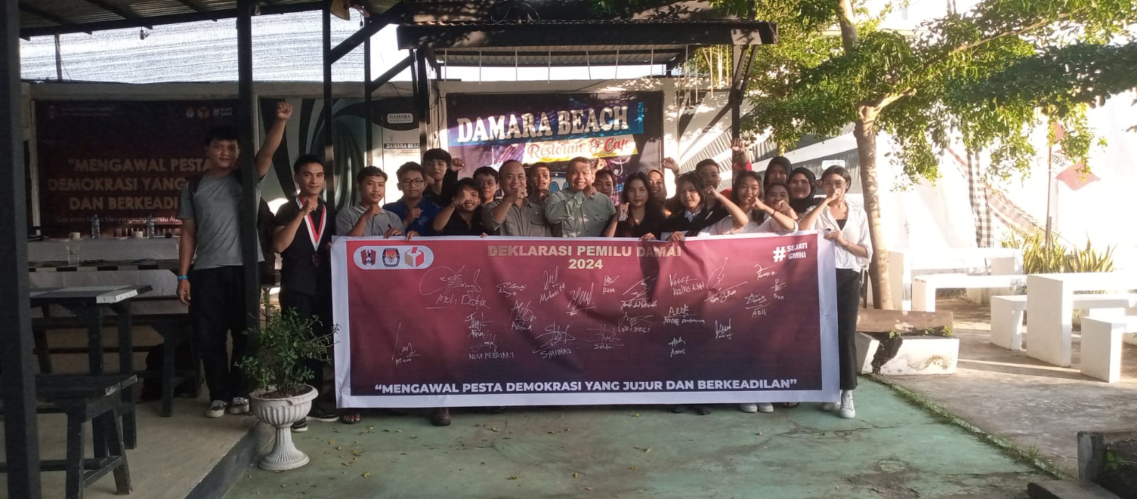 GMNI Ketapang Gelar FGD dan Teken Deklarasi Pemilu Damai 2024