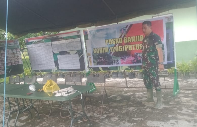 Tanggap Bencana, Kodim 1206 Putussibau Buka Posko Siaga Banjir