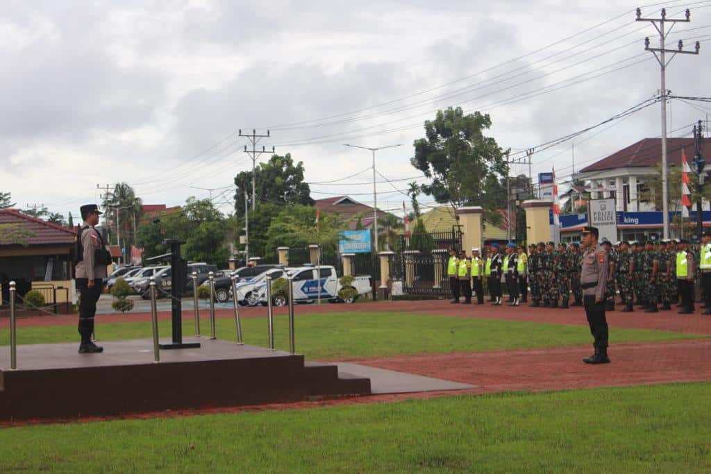 Kodim 1206 Putussibau Dukung Penuh Polres Kapuas Hulu Amankan Momen Pergantian Tahun Baru 2024