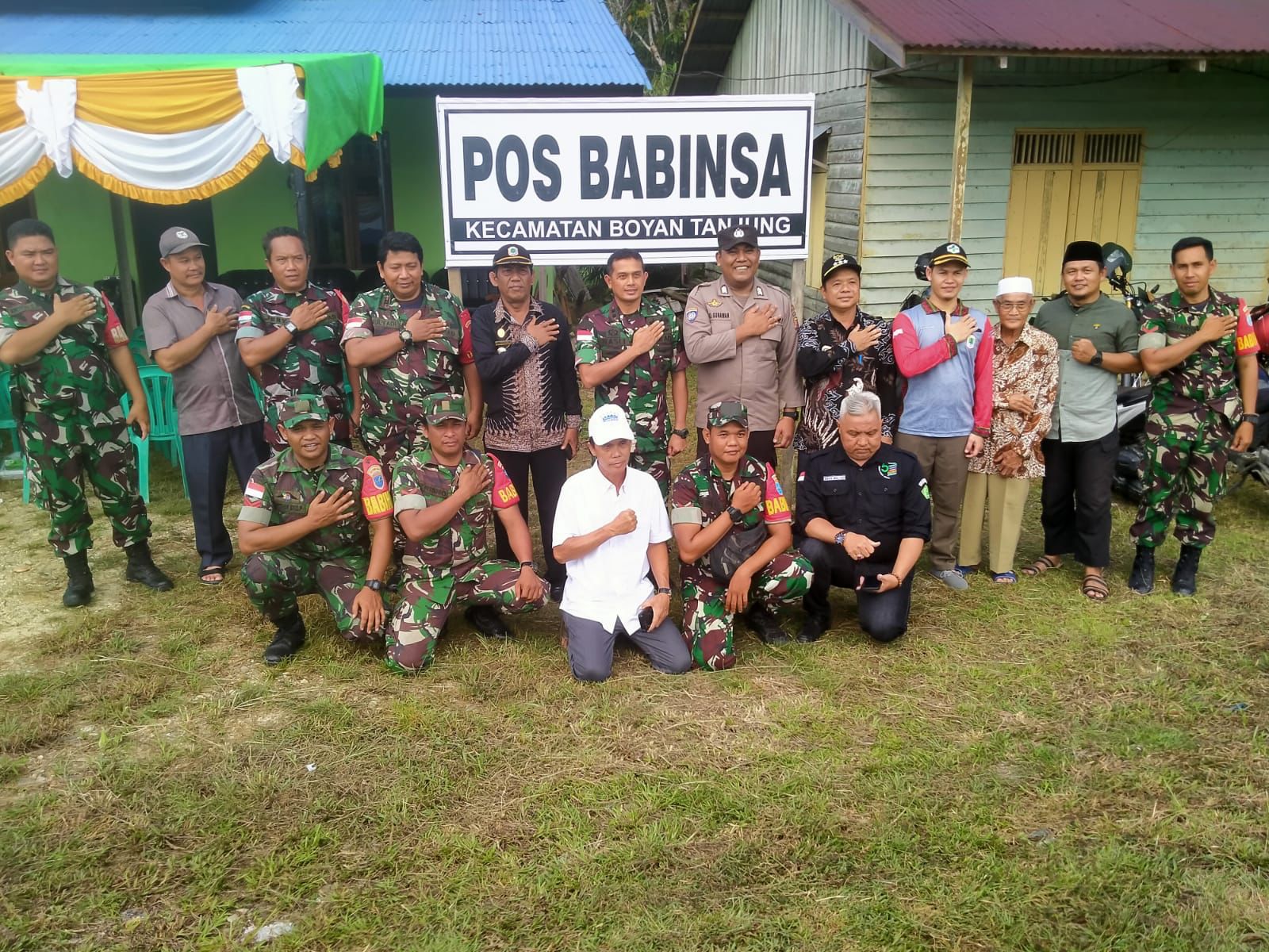 Dandim 1206 Putussibau Resmikan Pos Koramil 1206-08 Bunut Hilir