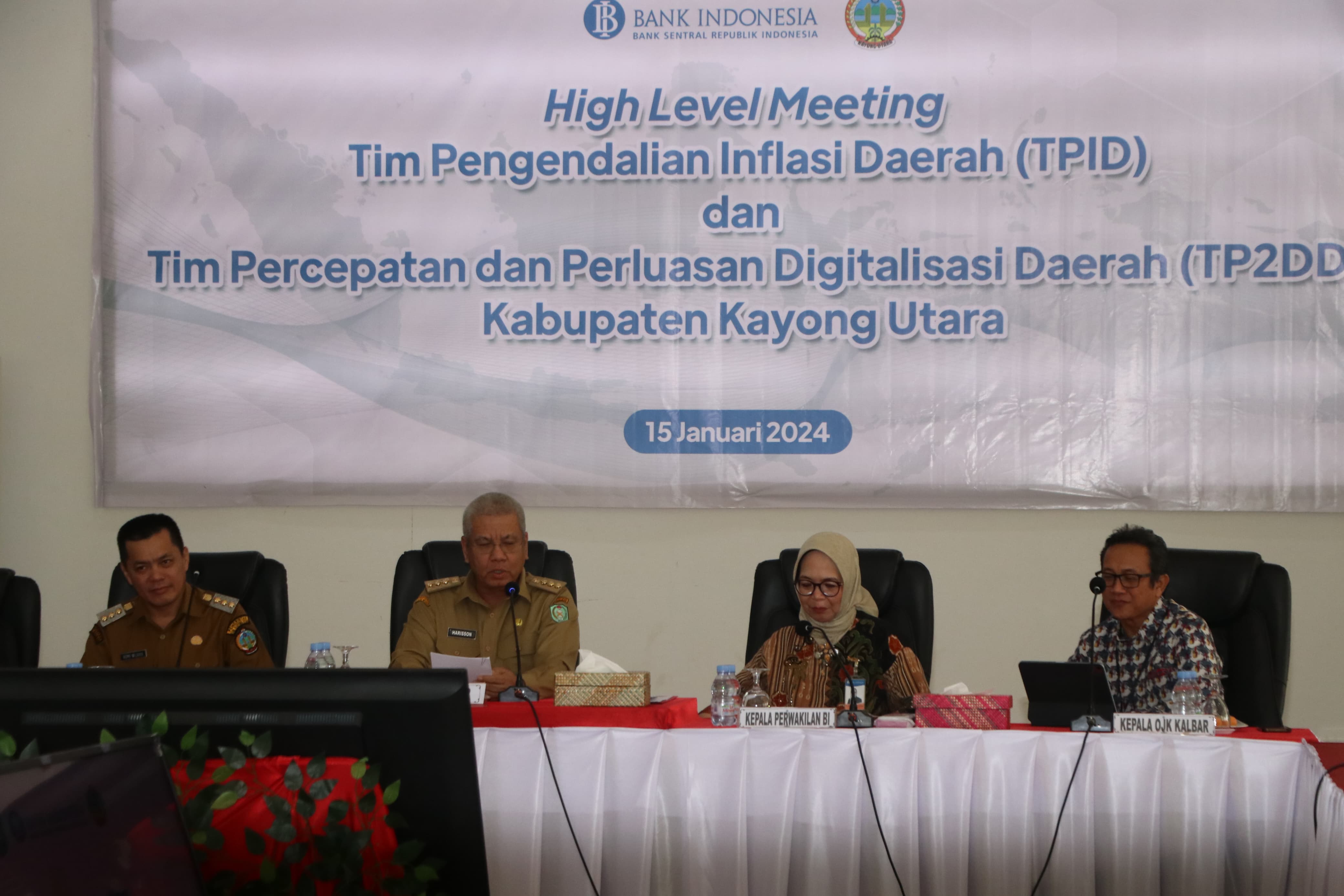 Harisson Pimpin Langsung Pertemuan Tingkat Tinggi TPID Kalbar dan TP2DD di Kayong Utara