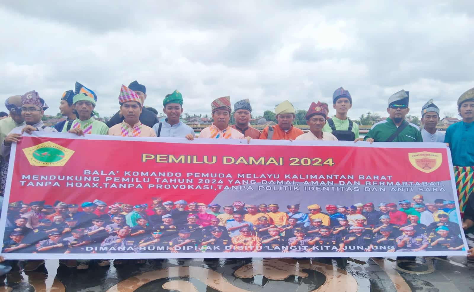 Bala Komando Pemuda Melayu Kalbar Gelar Deklarasi Damai Sukseskan Pemilu 2024