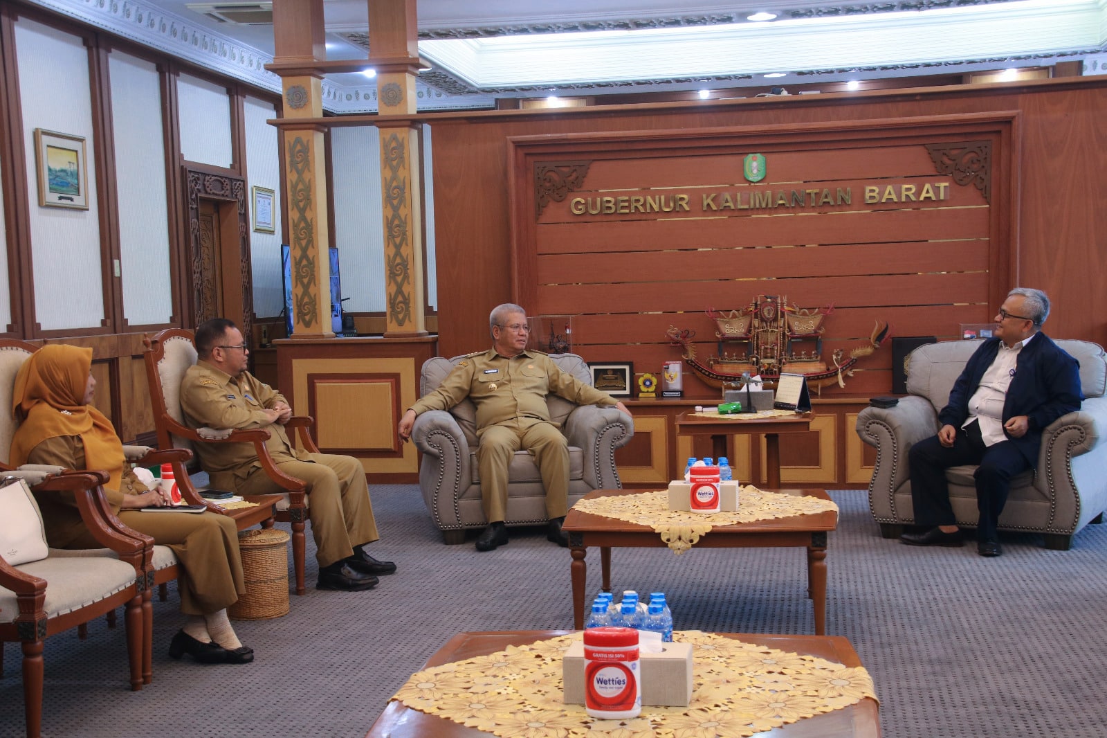 Pj Gubernur Harisson Terima Kunjungan Kepala BPKP Kalbar