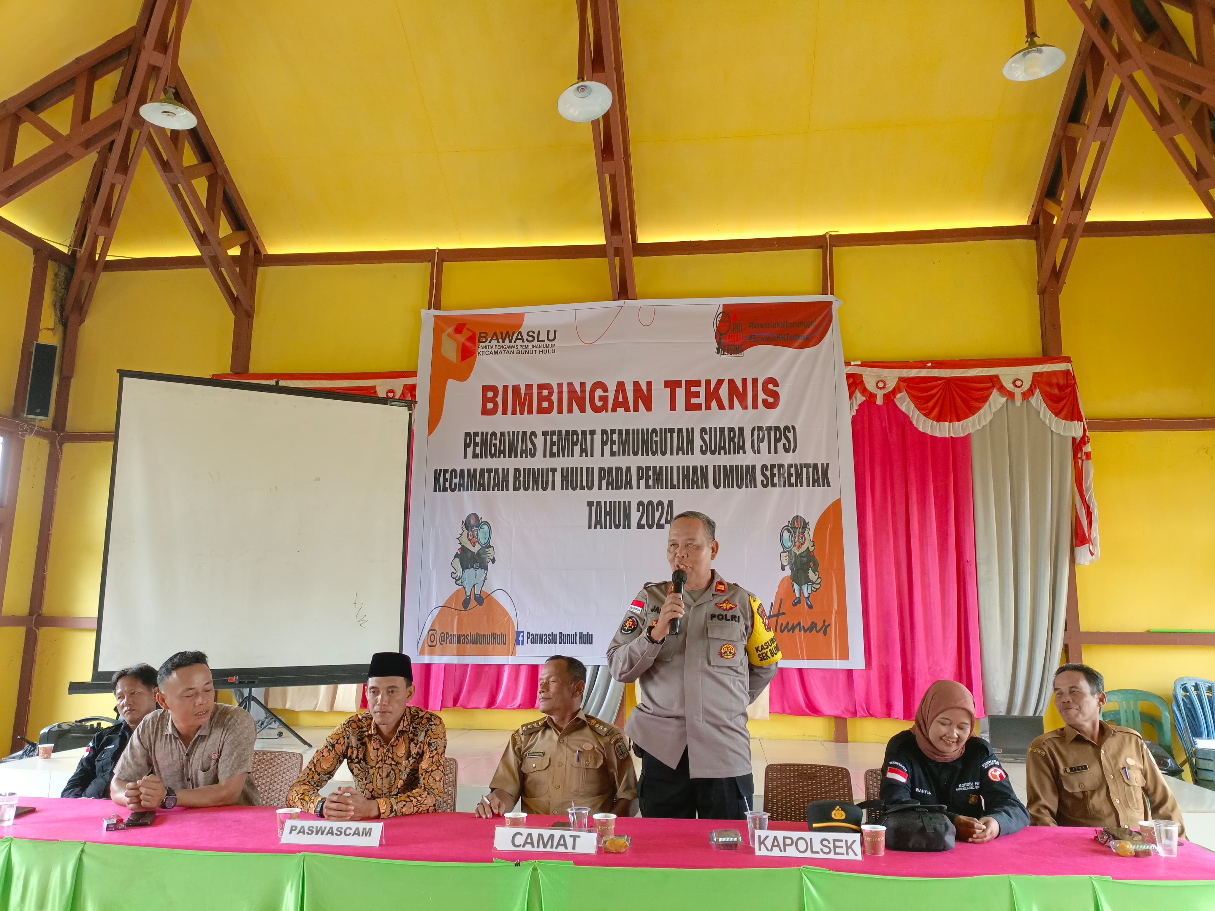 Hadiri Bimtek PTPS, Ini Pesan Kapolsek Bunut Hulu