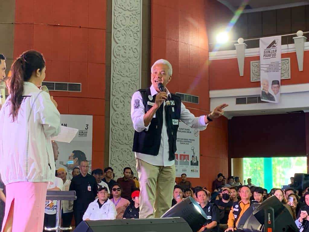 Ganjar Senang Anak Muda di Pontianak Peduli Demokrasi