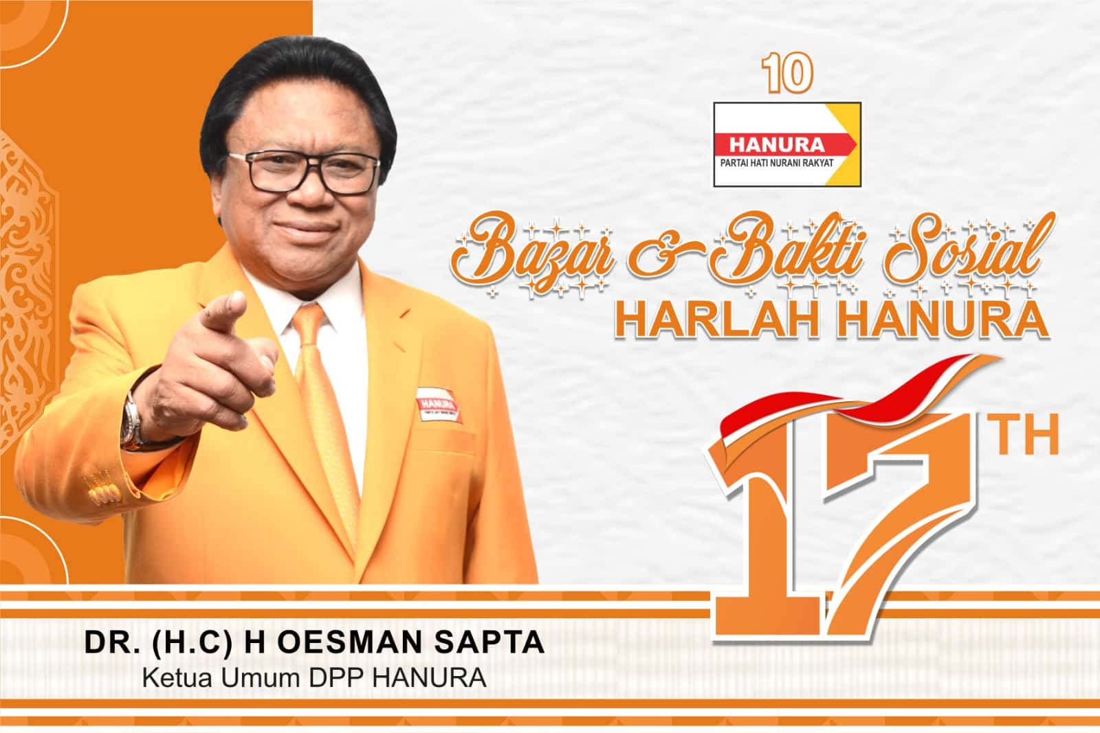 Puncak Harlah ke-17 di Mempawah, Partai Hanura Berbagi Kebahagiaan Lewat Pasar Murah