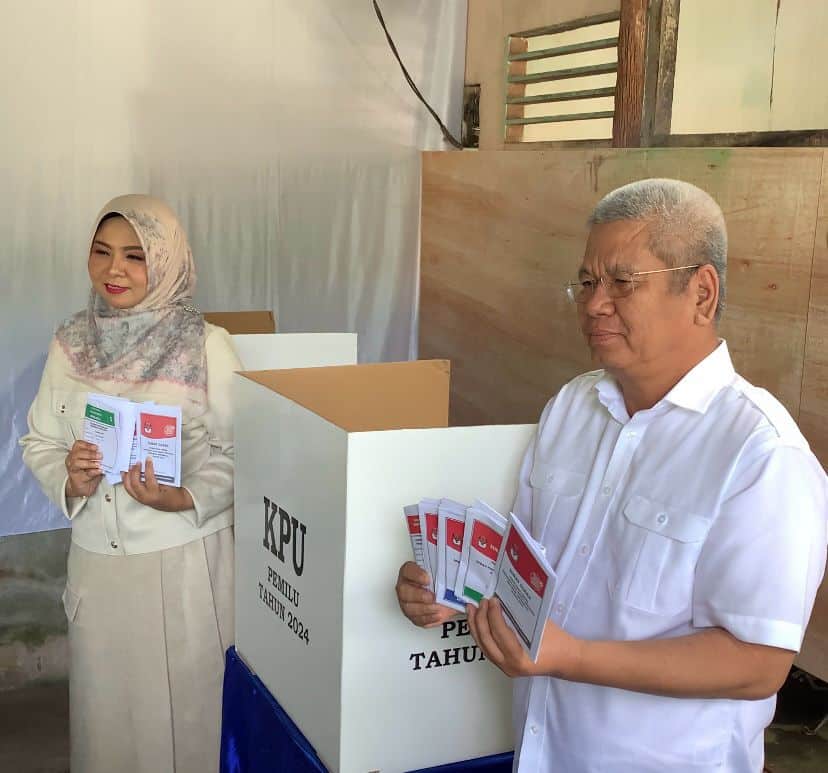 Pj Gubernur Kalbar Nyoblos di TPS 53, Ajak Masyarakat Terima Apapun Hasil Pemilu