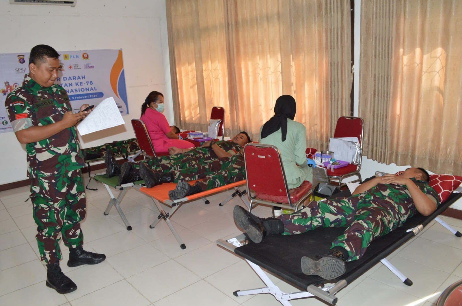 Peringati Hari Pers Nasional ke-78, PLN dan PWI Kalteng Gelar Donor Darah