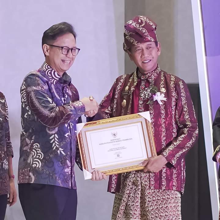 Kabupaten Ketapang Dapat Sertifikat Bebas Frambusia dari Menkes RI