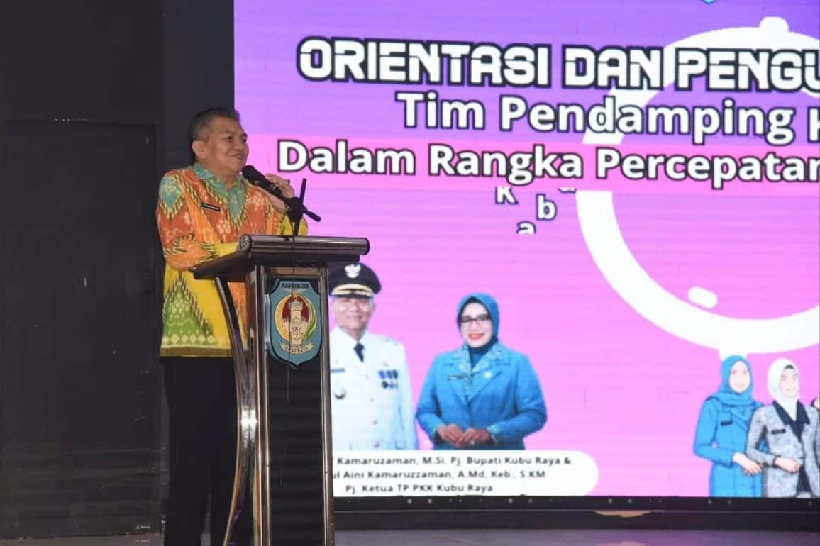 Sekda Kubu Raya Buka Orientasi dan Penguatan Kapasitas Kader TPK Turunkan Stunting