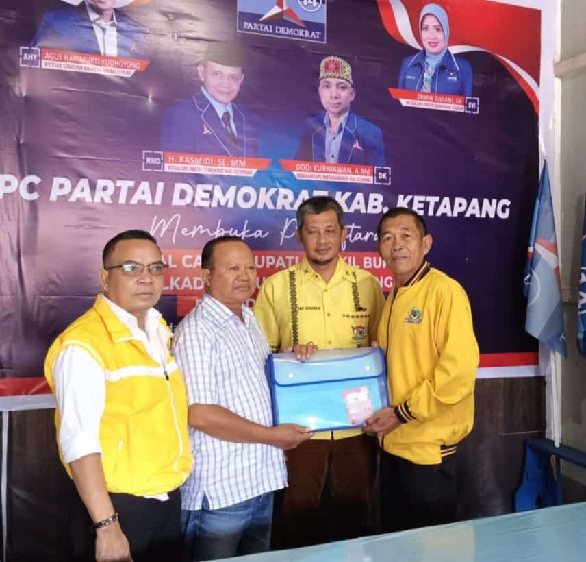 M Febriadi Ambil Formulir Pendaftaran Bakal Calon Bupati Ketapang ke Partai Demokrat, Berikut nama-nama lainnya