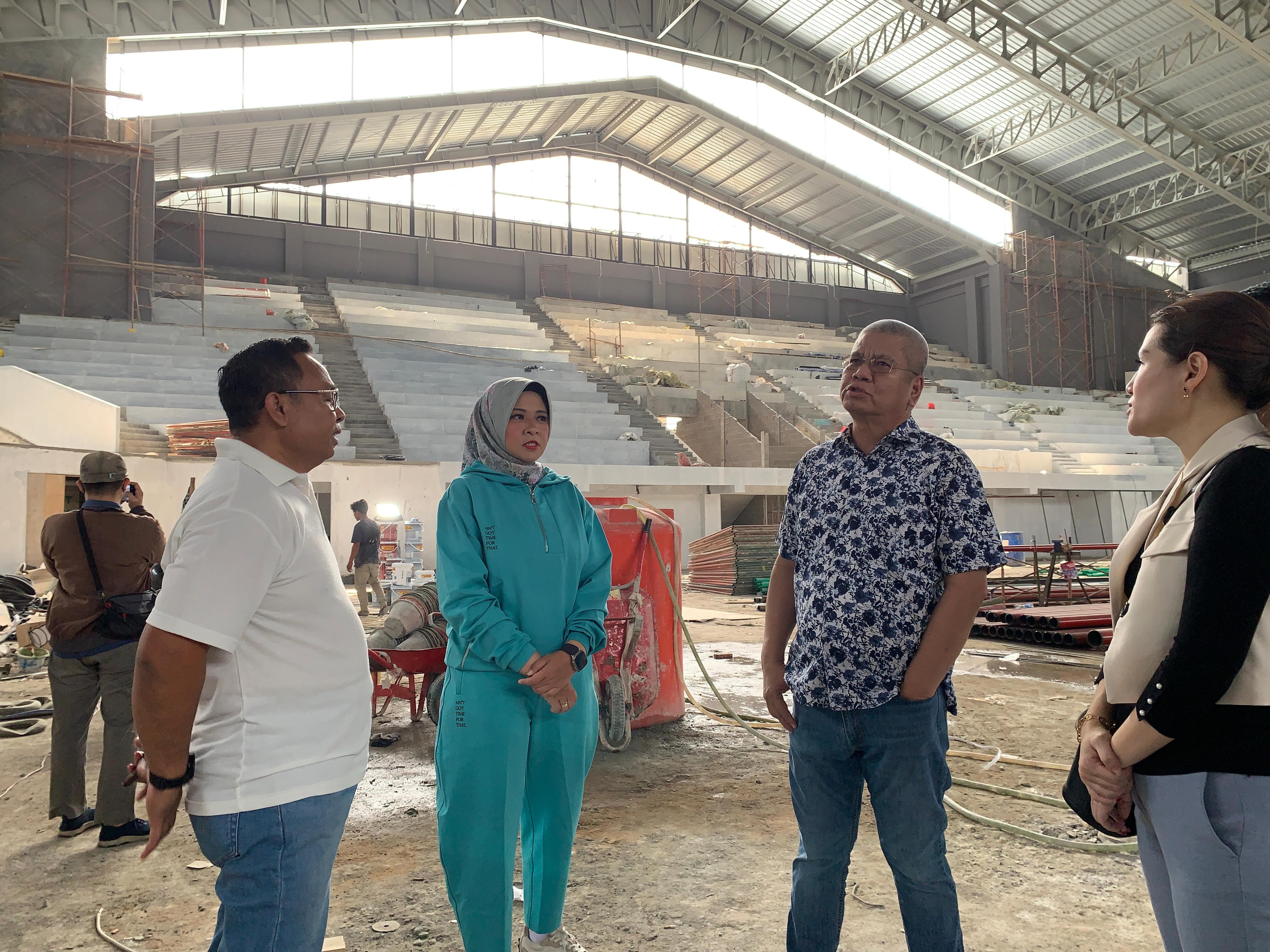 Progres Pembangunan GOR Terpadu Capai 80 Persen