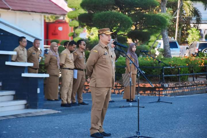 Sekda Ketapang Pimpin Apel Pagi Pasca Libur Lebaran