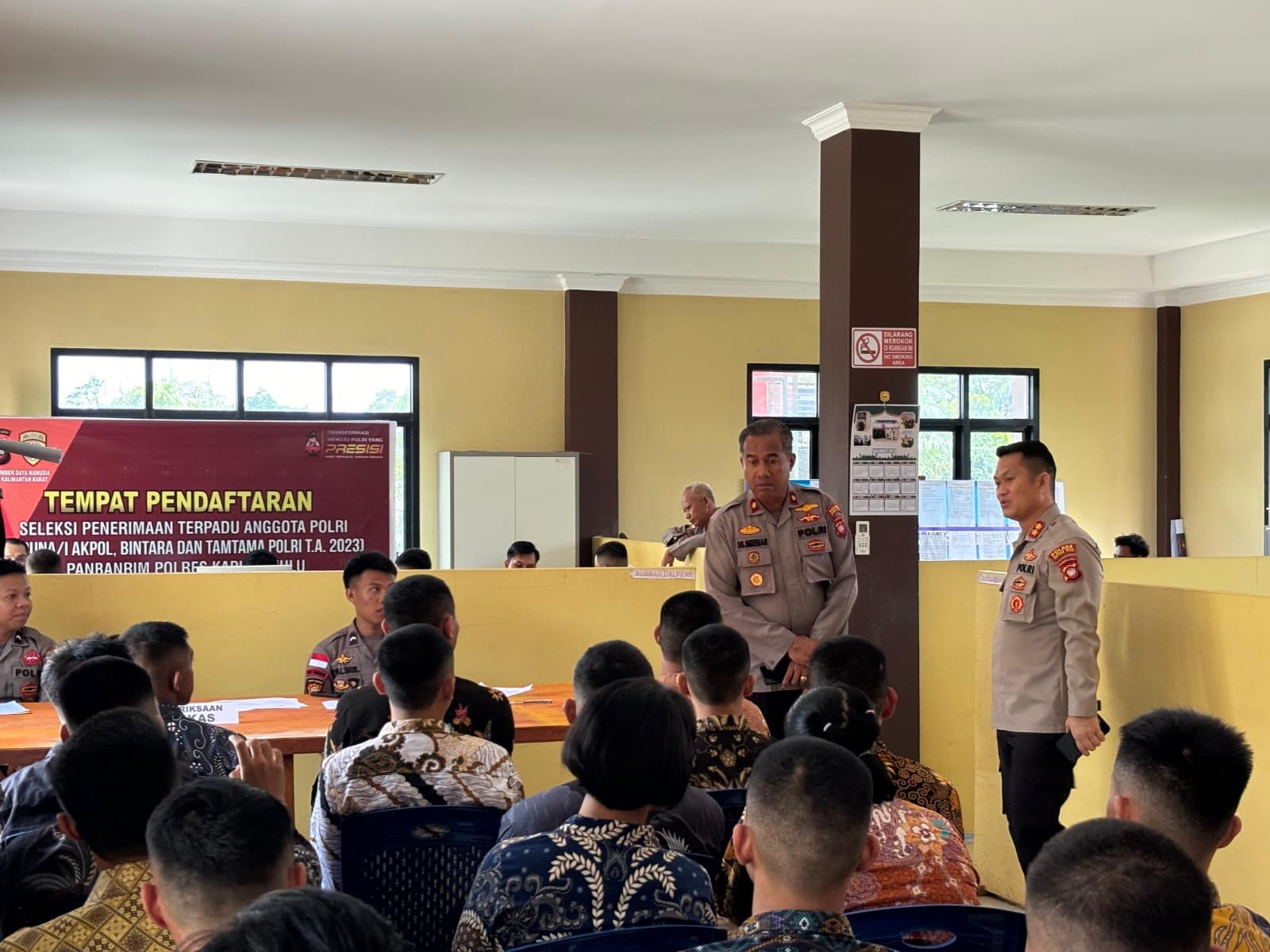 AKBP Hendrawan Pantau Proses Penerimaan Calon Akpol, Bintara dan Tamtama Polri TA 2024