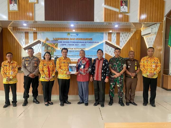 Wakili Bupati, Asisten I Setda Launching Sosialisasi Dokumen Grand Design Pembangunan Kependudukan Tahun 2021 - 2045
