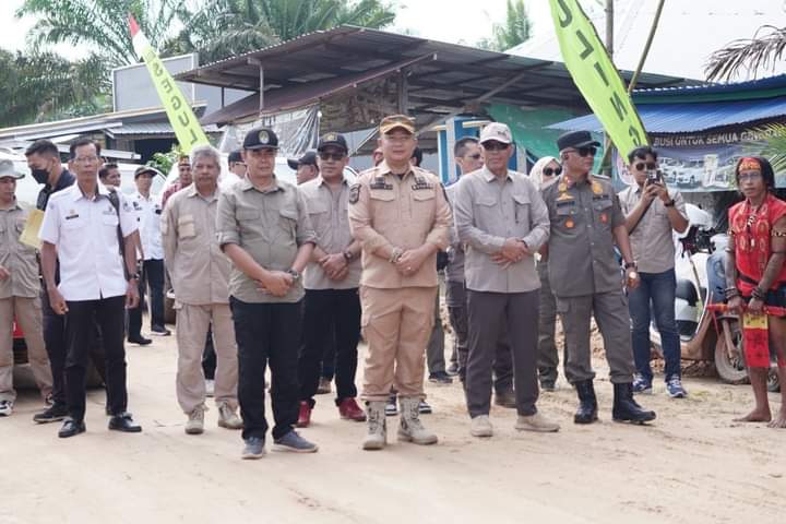 Kunker ke Manis Mata, Sekda Ketapang Bahas Soal Batas Wilayah Kabupaten Sukamara dan Lamandau Kalteng