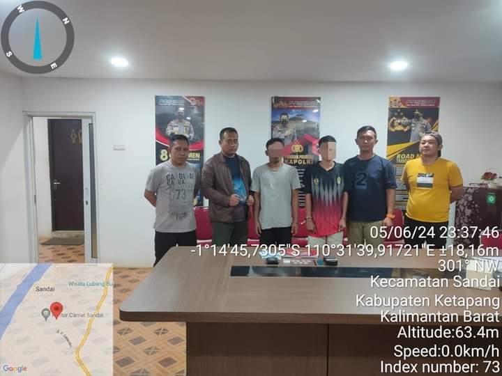 Gerebek Rumah Pengedar Narkotika, Polsek Sandai Ringkus Dua Pelaku dan Barang Bukti Sabu