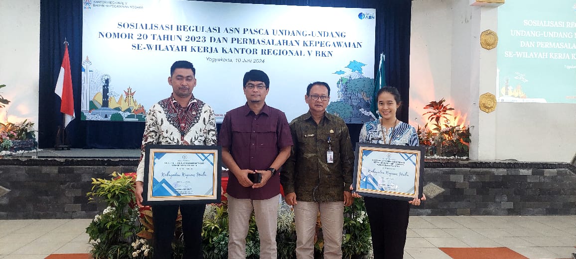 BKPSDM Kapuas Hulu Raih Penghargaan Tingkat Nasional