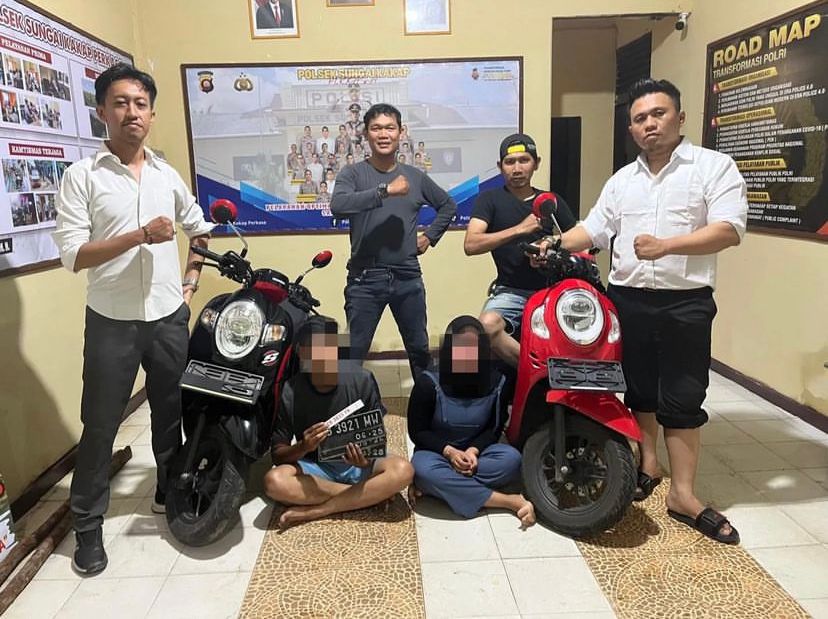 Demi Sabu dan Judi Online, Sejoli di Kubu Raya Nekat Curi Motor