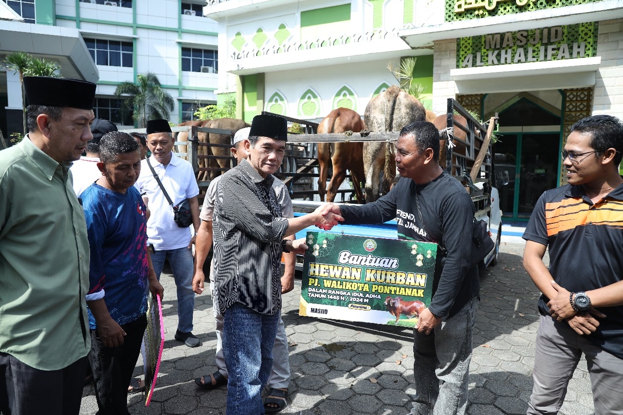 Pemkot Pontianak Salurkan 41 Hewan Kurban, Salat Idul Adha Digelar di Depan Kantor Wali Kota