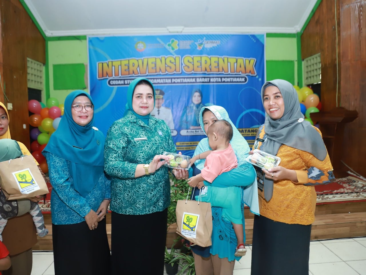 Pencanangan Intervensi Serentak Stunting di Kecamatan Pontianak Barat