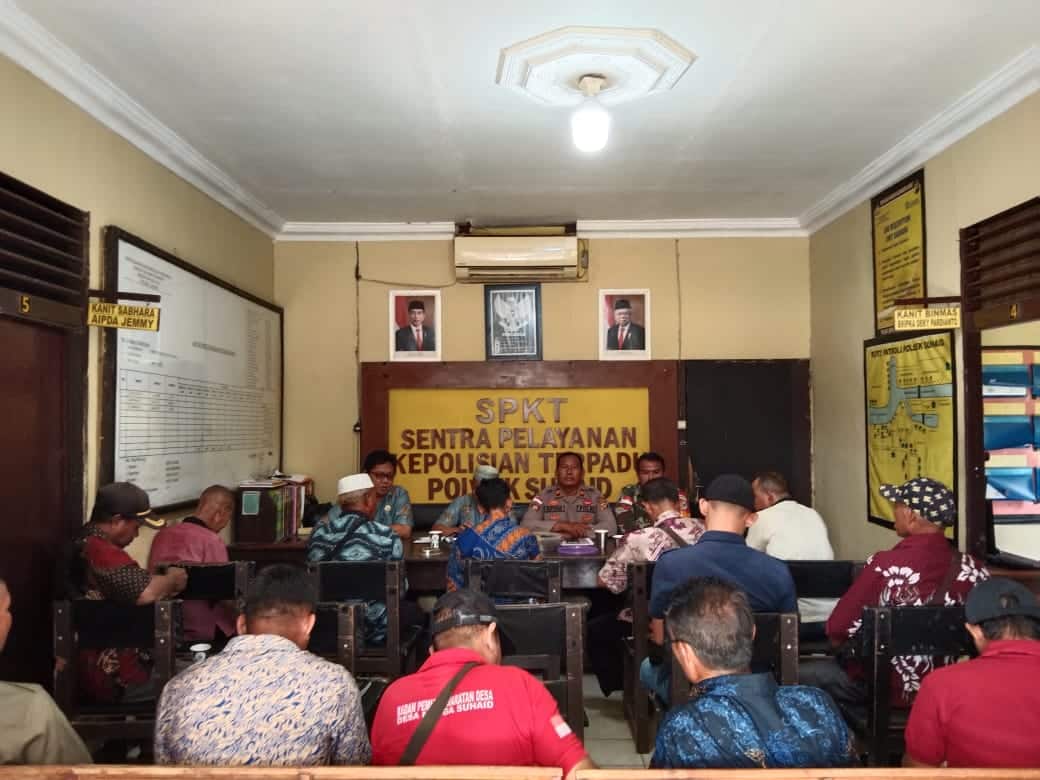 Kapolsek Sipyani Pimpin Rakor Penertiban PETI di Kecamatan Suhaid